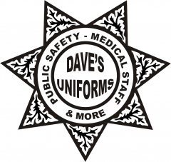 Laser Etched Dave's Uniforms Logo